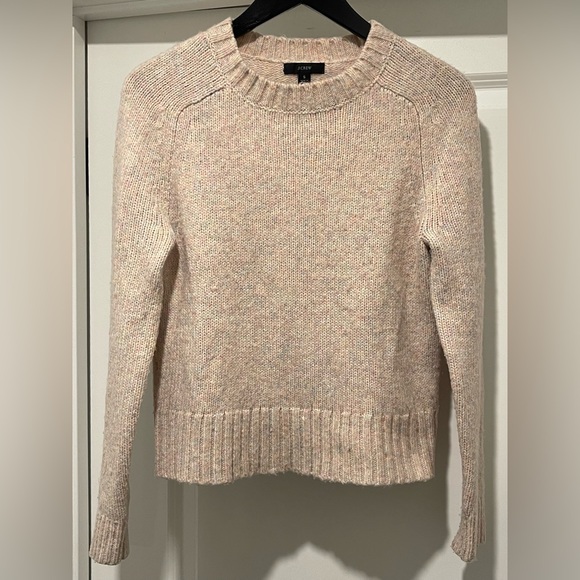 J. Crew Sweaters - J Crew Sweater Pastel Multicolor Pullover Fuzzy Comfort Alpaca Wool Blend Small